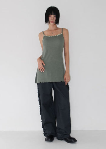 FLOWER LACE LONG SLEEVELESS